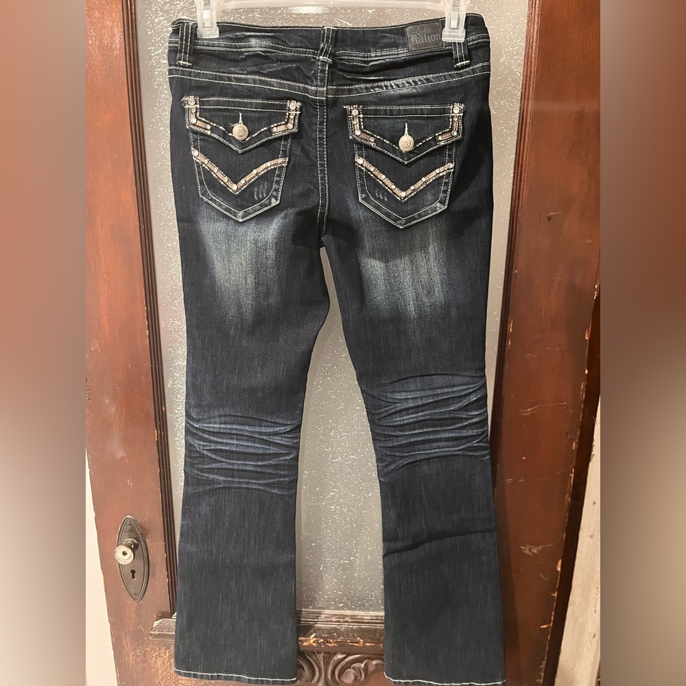 😱Love Nation Dark Indigo Boot Cut Jeans